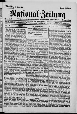 Nationalzeitung vom 16.05.1908