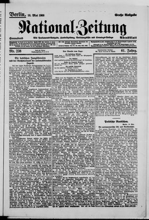 Nationalzeitung vom 16.05.1908