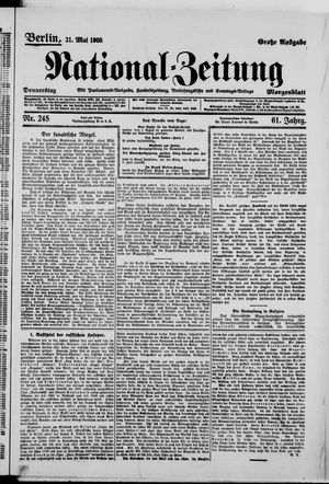 Nationalzeitung vom 21.05.1908