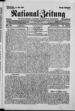 Nationalzeitung vom 24.05.1908