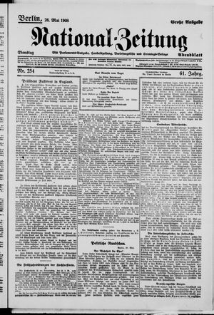 Nationalzeitung vom 26.05.1908
