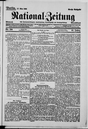 Nationalzeitung on May 27, 1908