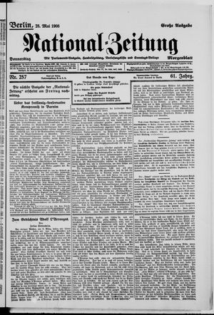 Nationalzeitung vom 28.05.1908