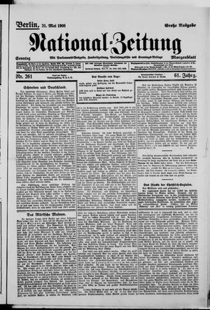 Nationalzeitung vom 31.05.1908