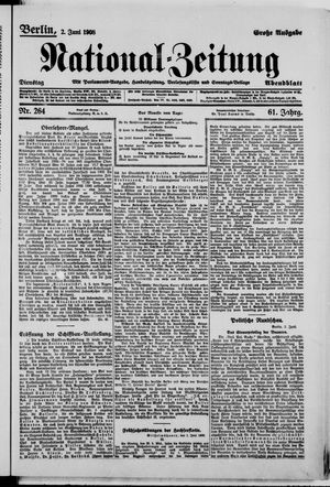 Nationalzeitung vom 02.06.1908