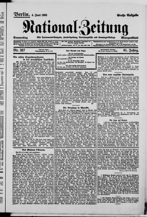 Nationalzeitung vom 04.06.1908