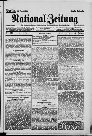National-Zeitung vom 11.06.1908