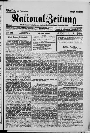 Nationalzeitung vom 15.06.1908