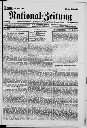 Nationalzeitung vom 16.06.1908