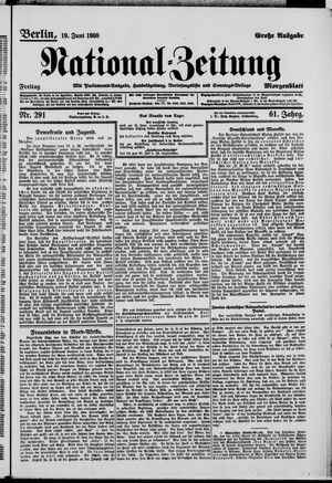 National-Zeitung vom 19.06.1908