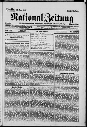 National-Zeitung vom 21.06.1908