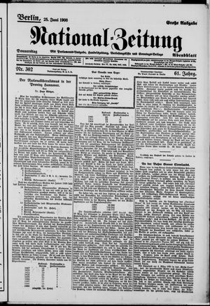 National-Zeitung vom 25.06.1908