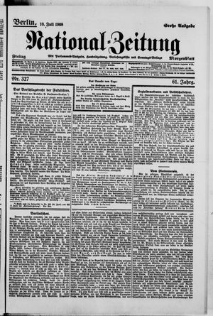 National-Zeitung vom 10.07.1908