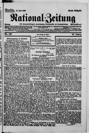 National-Zeitung vom 10.07.1908