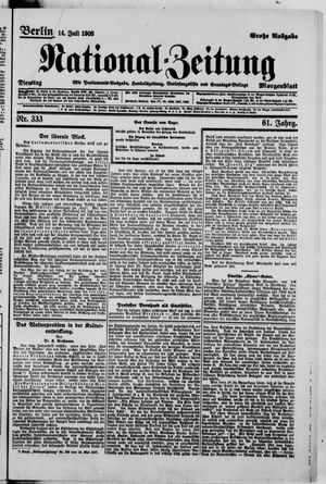 National-Zeitung vom 14.07.1908