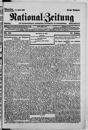 National-Zeitung vom 14.07.1908