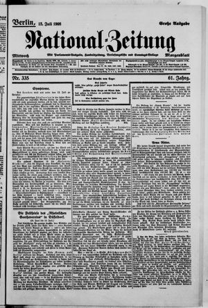 National-Zeitung on Jul 15, 1908