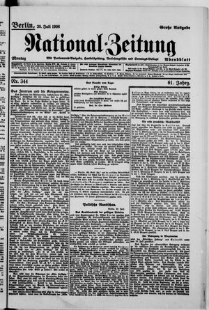 National-Zeitung vom 20.07.1908