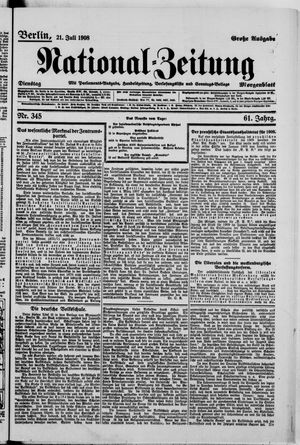 National-Zeitung vom 21.07.1908