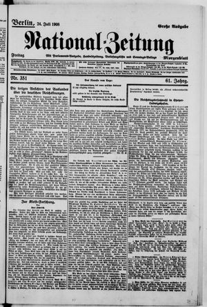 National-Zeitung vom 24.07.1908