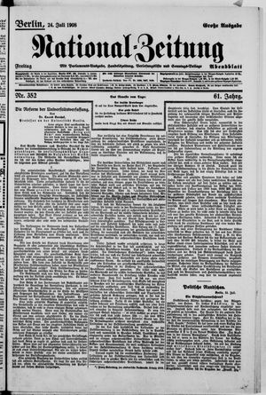 National-Zeitung vom 24.07.1908