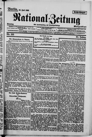 National-Zeitung vom 26.07.1908