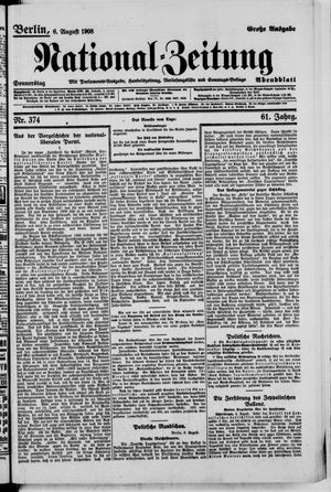 National-Zeitung vom 06.08.1908