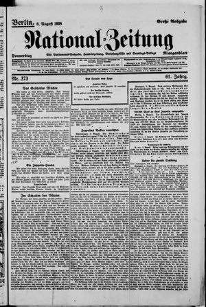 National-Zeitung vom 06.08.1908