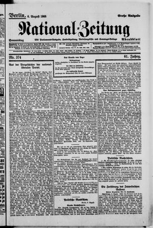 National-Zeitung vom 06.08.1908