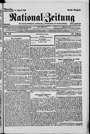 National-Zeitung on Aug 9, 1908