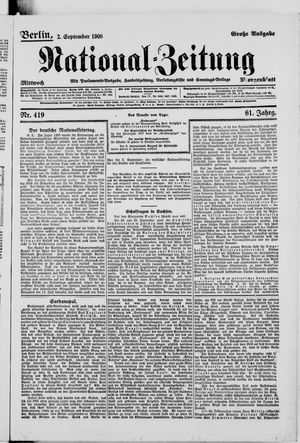 National-Zeitung vom 02.09.1908