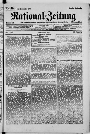 National-Zeitung vom 12.09.1908