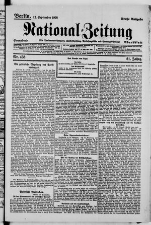 National-Zeitung vom 12.09.1908