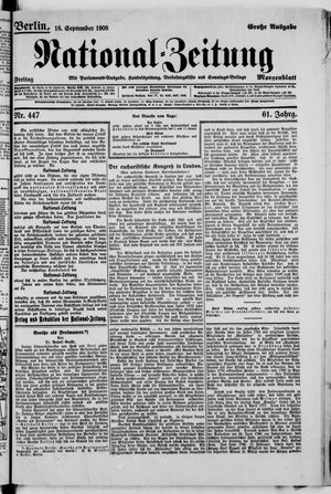 National-Zeitung vom 18.09.1908