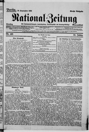 National-Zeitung vom 29.09.1908