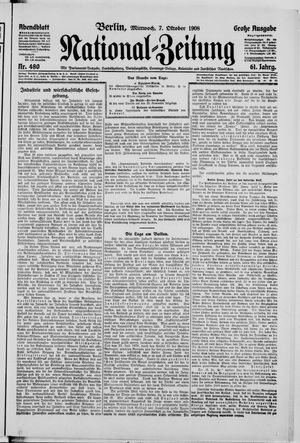 National-Zeitung vom 07.10.1908