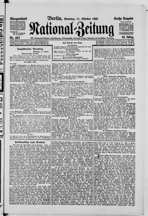 National-Zeitung vom 11.10.1908