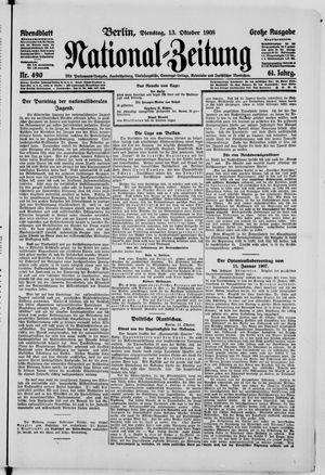 National-Zeitung vom 13.10.1908