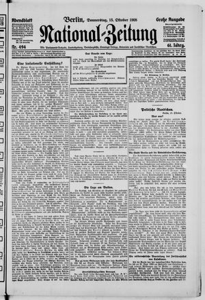 National-Zeitung vom 15.10.1908