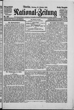 National-Zeitung vom 23.10.1908