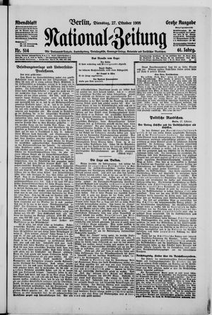 National-Zeitung vom 27.10.1908
