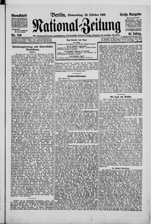 National-Zeitung vom 29.10.1908