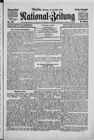 National-Zeitung vom 30.10.1908