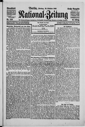 National-Zeitung vom 30.10.1908