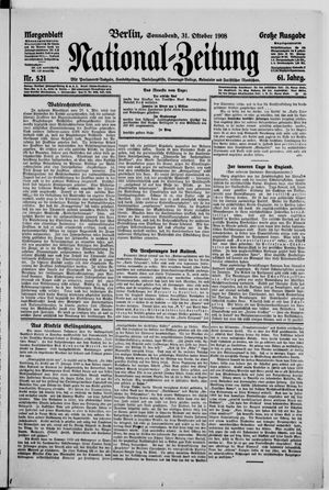 National-Zeitung vom 31.10.1908
