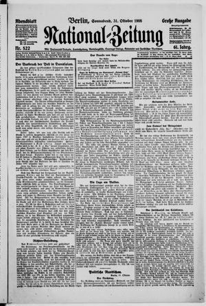 National-Zeitung vom 31.10.1908