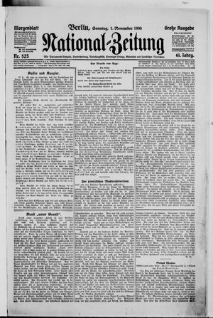 National-Zeitung on Nov 1, 1908