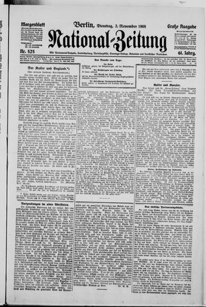 National-Zeitung vom 03.11.1908