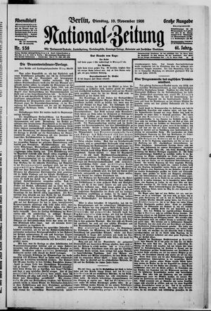 National-Zeitung vom 10.11.1908