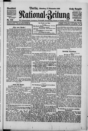 National-Zeitung vom 17.11.1908